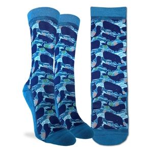 Good Luck Pod of Whales Women's Socks Size 5-9
